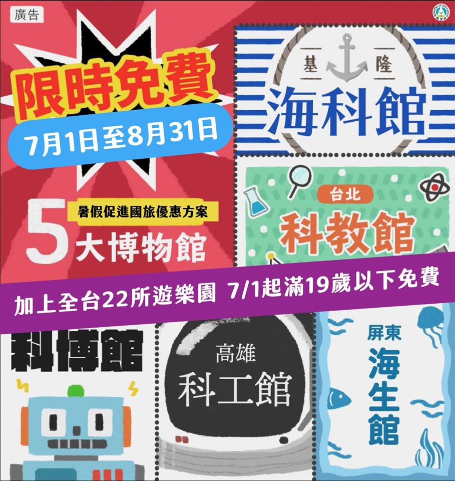 五大科學博物館暑期優惠方案