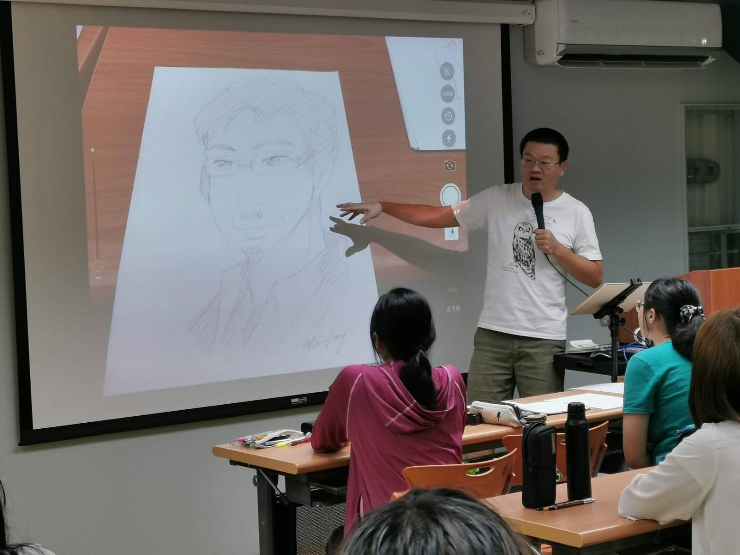 林文隆老師引導自然觀察繪圖 (1)