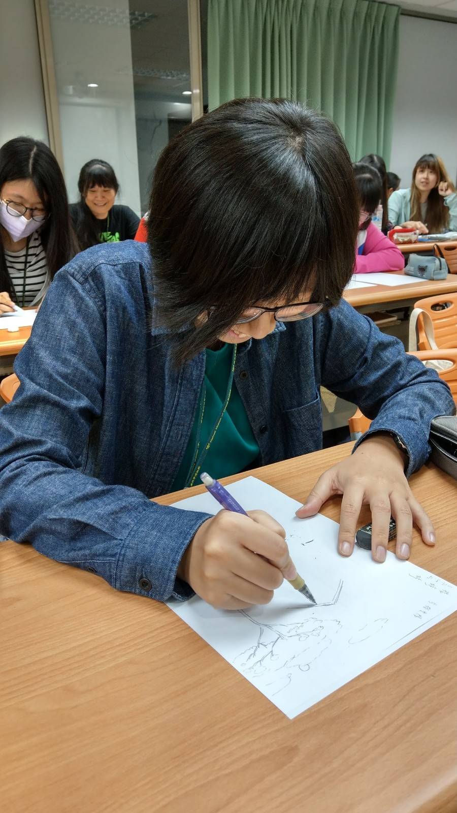 林文隆老師引導自然觀察繪圖 (9)